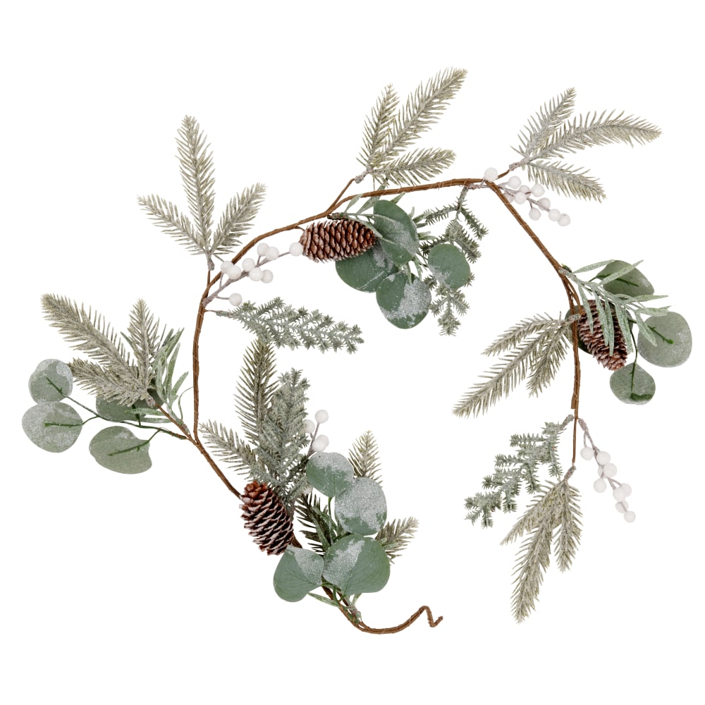 Guirlande de Noël branche marron et verte