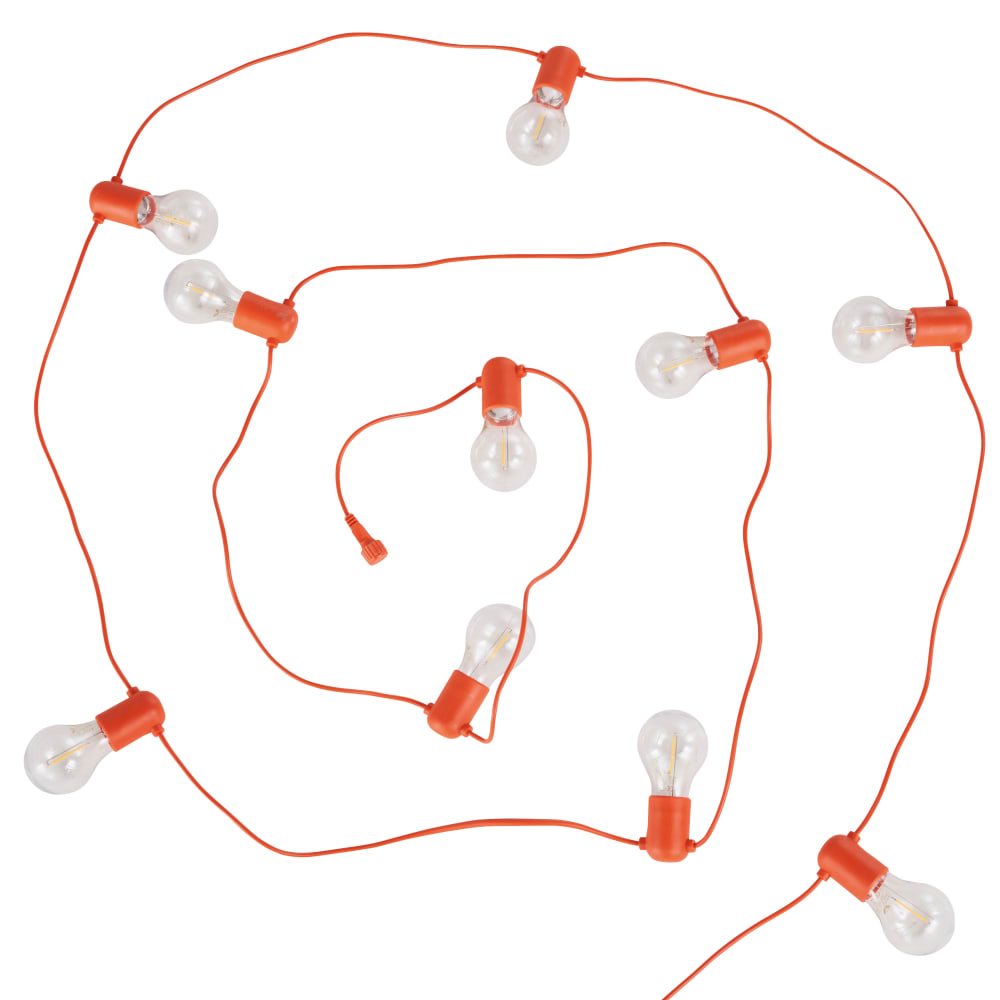Guirlande lumineuse extérieure orange 10LED L800
