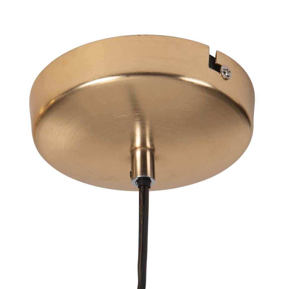 Hängelampe aus gehämmertem Metall, goldfarben - Maisons Du Monde
