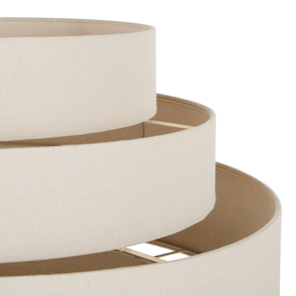 Hängelampe aus Stoff, beige - Maisons Du Monde