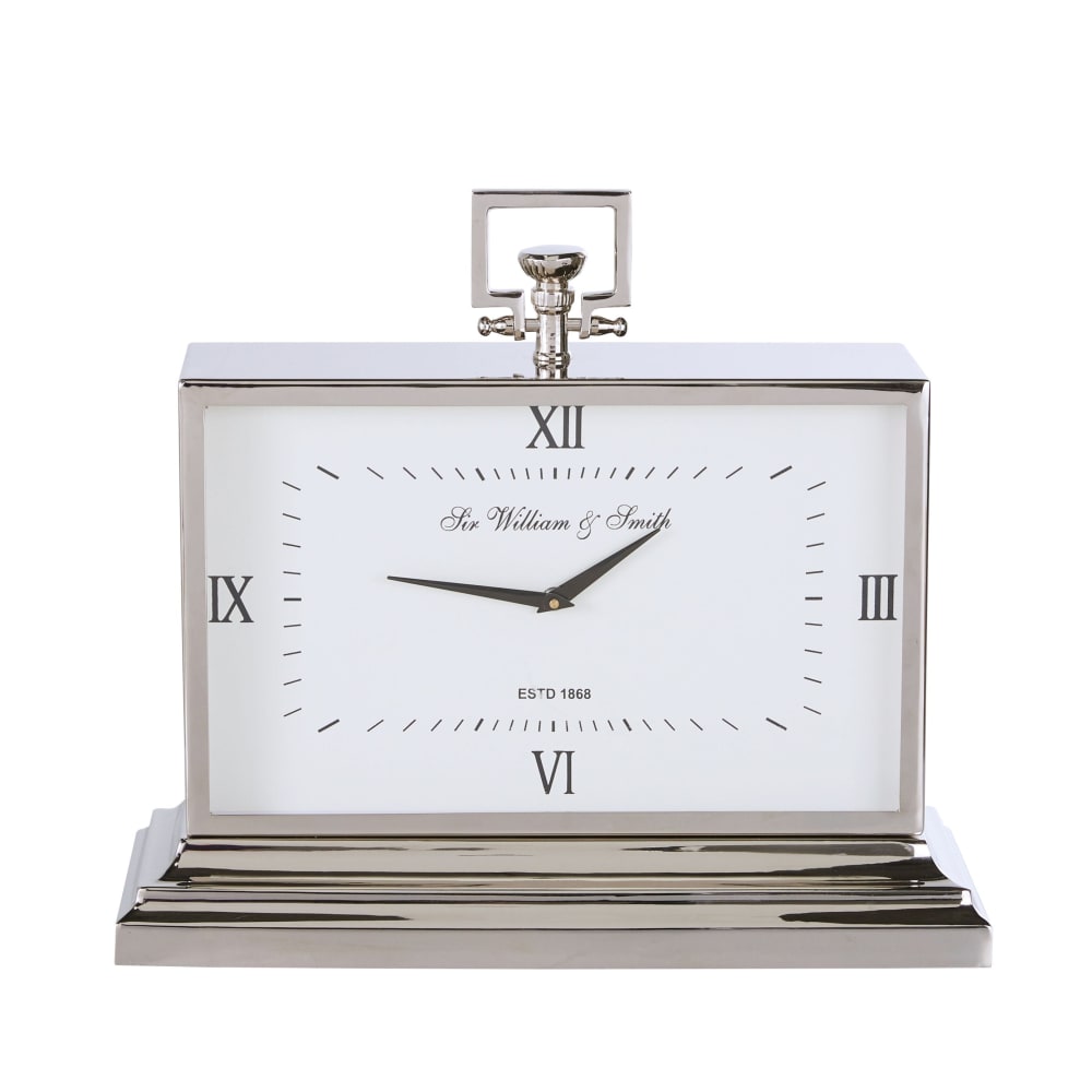horloge à poser en acier