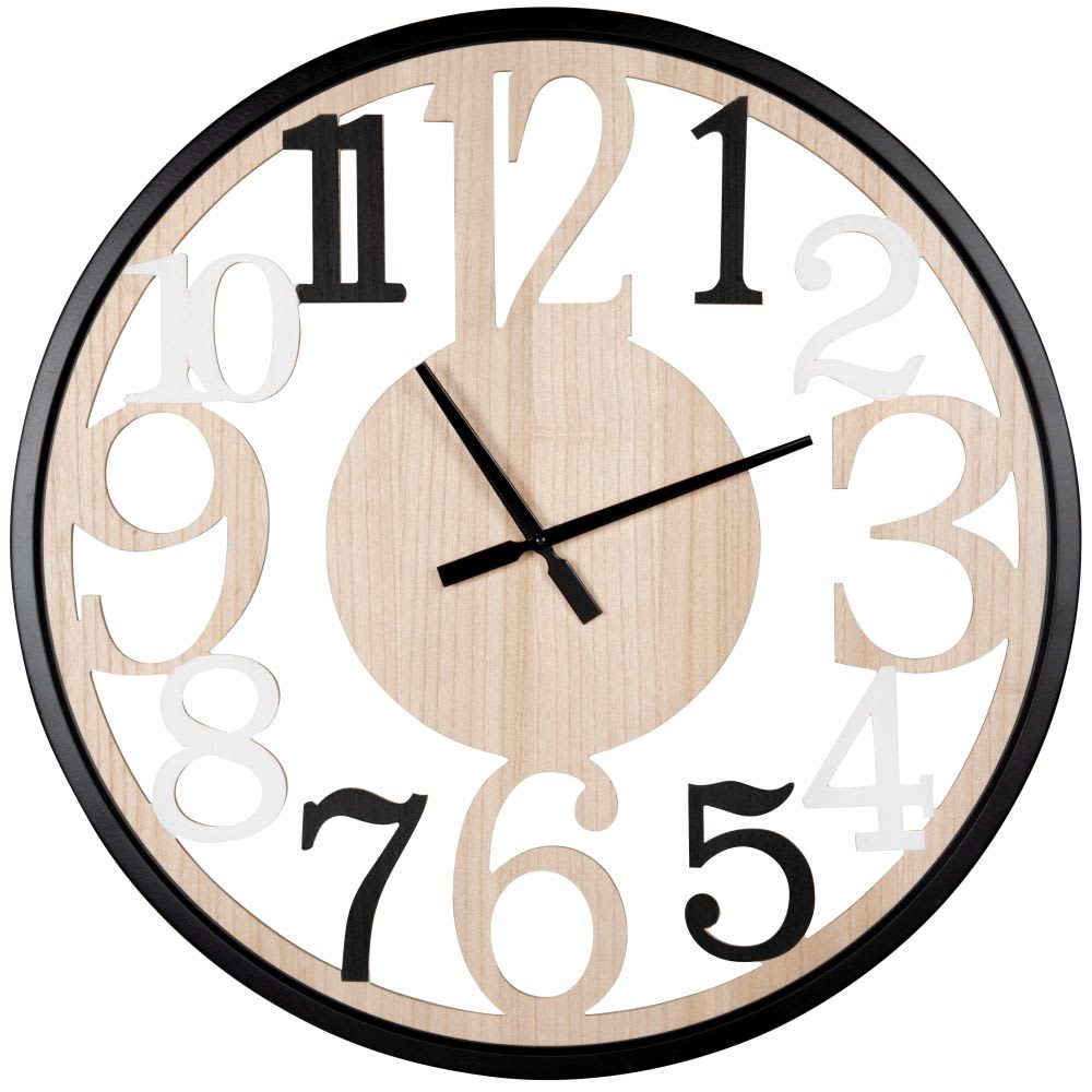 horloge murale ajourée