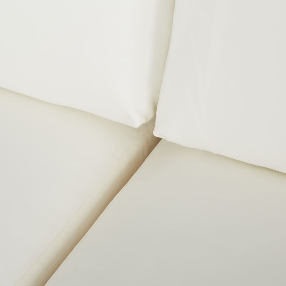 Housse de canapé professionnelle en tissu recyclé écru — vue 4