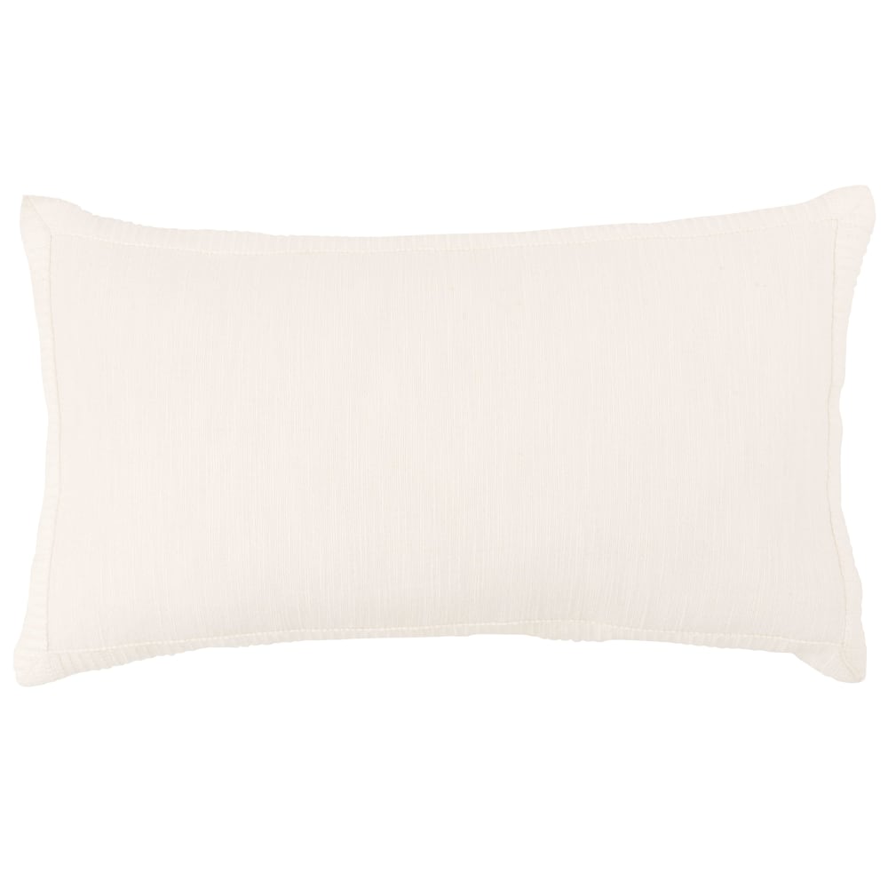 Housse de coussin blanche 50x30