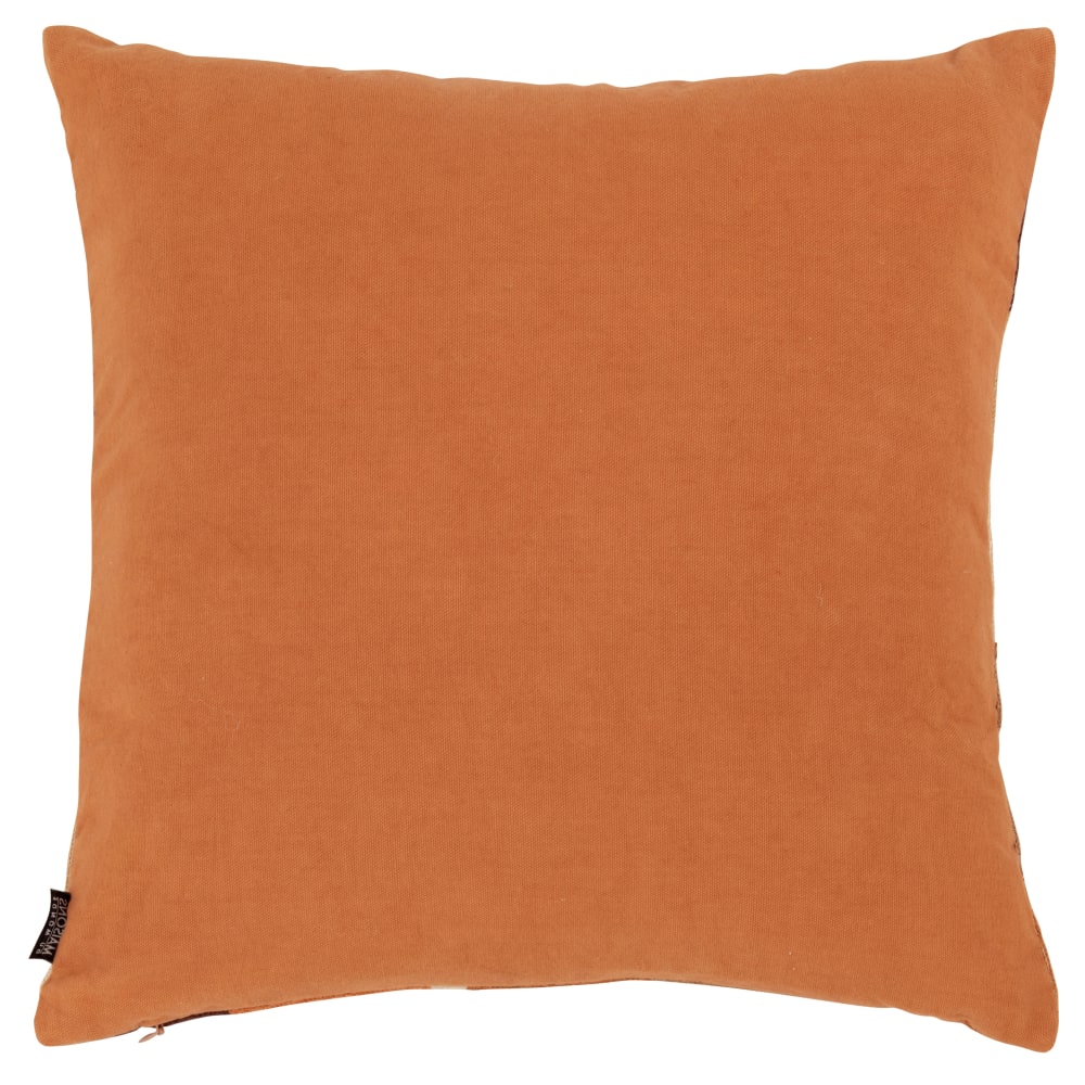 Housse de coussin brodée motif multicolore 40x40 - Maisons Du