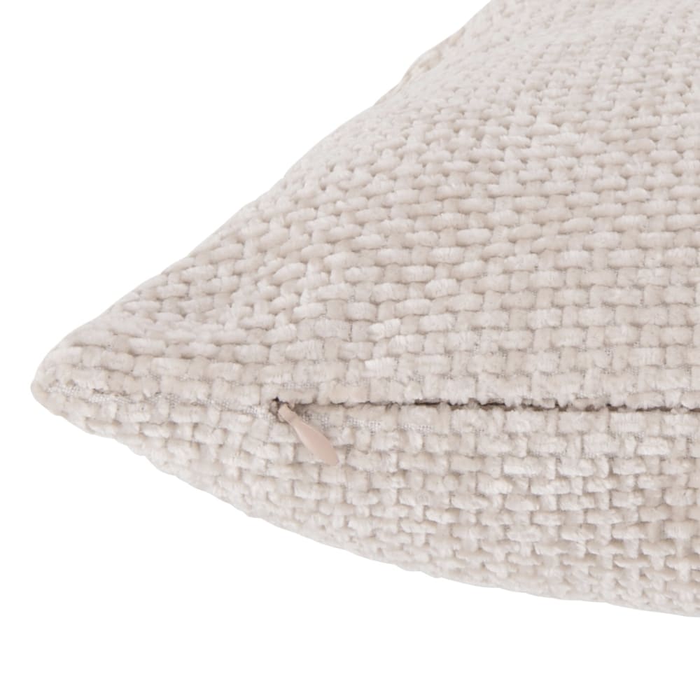 Housse de coussin chenille texturée beige 40x40 — vue 3
