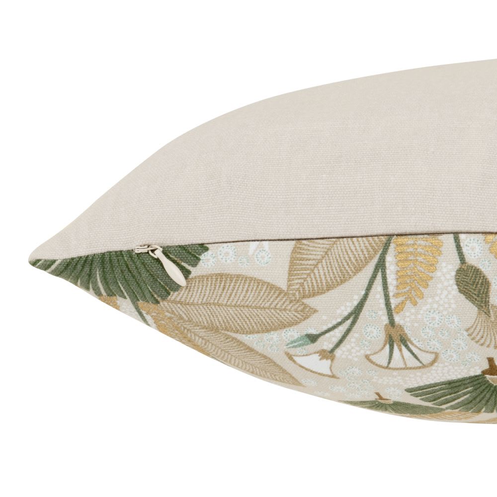 Housse de coussin en coton biologique motif floral 30x50 — vue 4