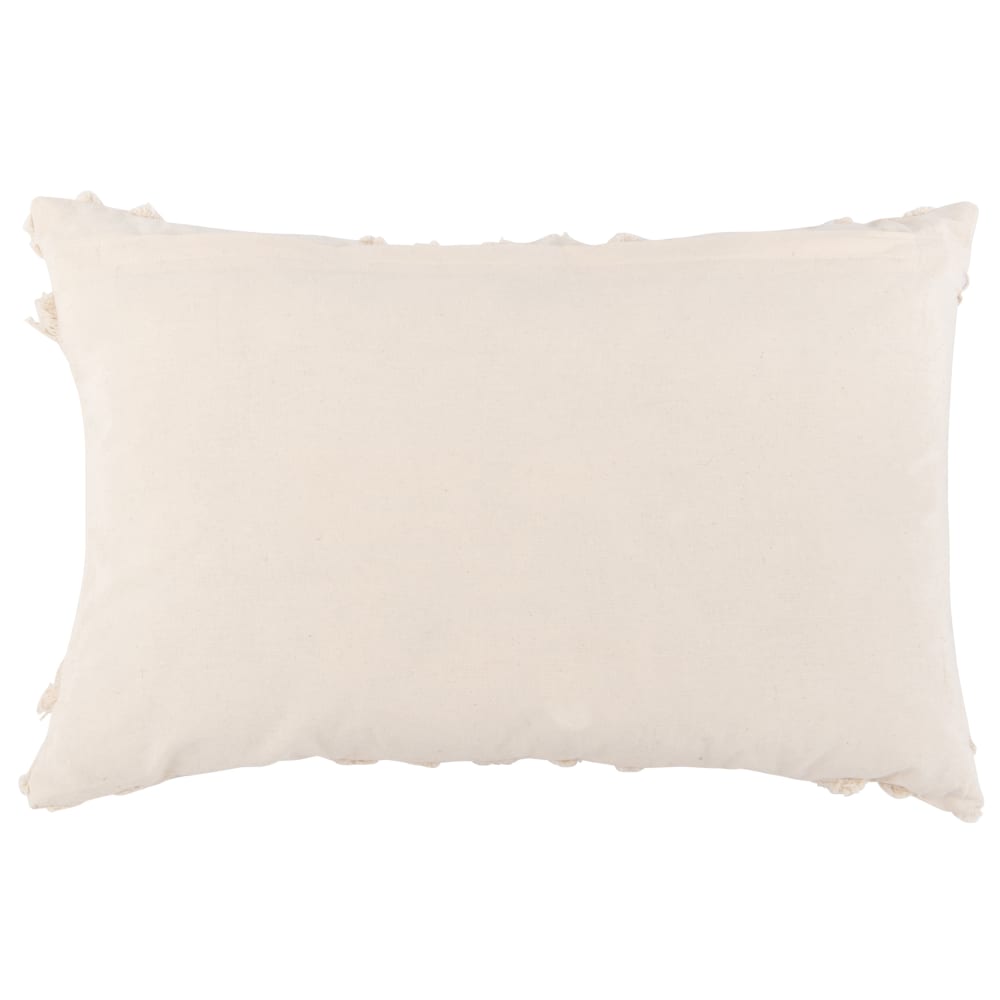 Housse de coussin en coton motif tufté écru 50x30 — vue 3
