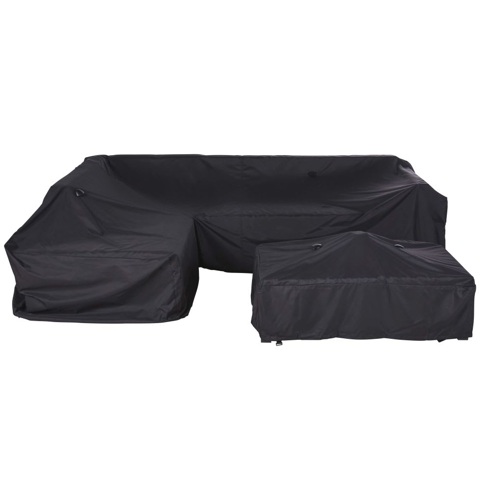 Housse de protection pour salon de jardin d'angle noire 275x95x70 - Maisons du Monde