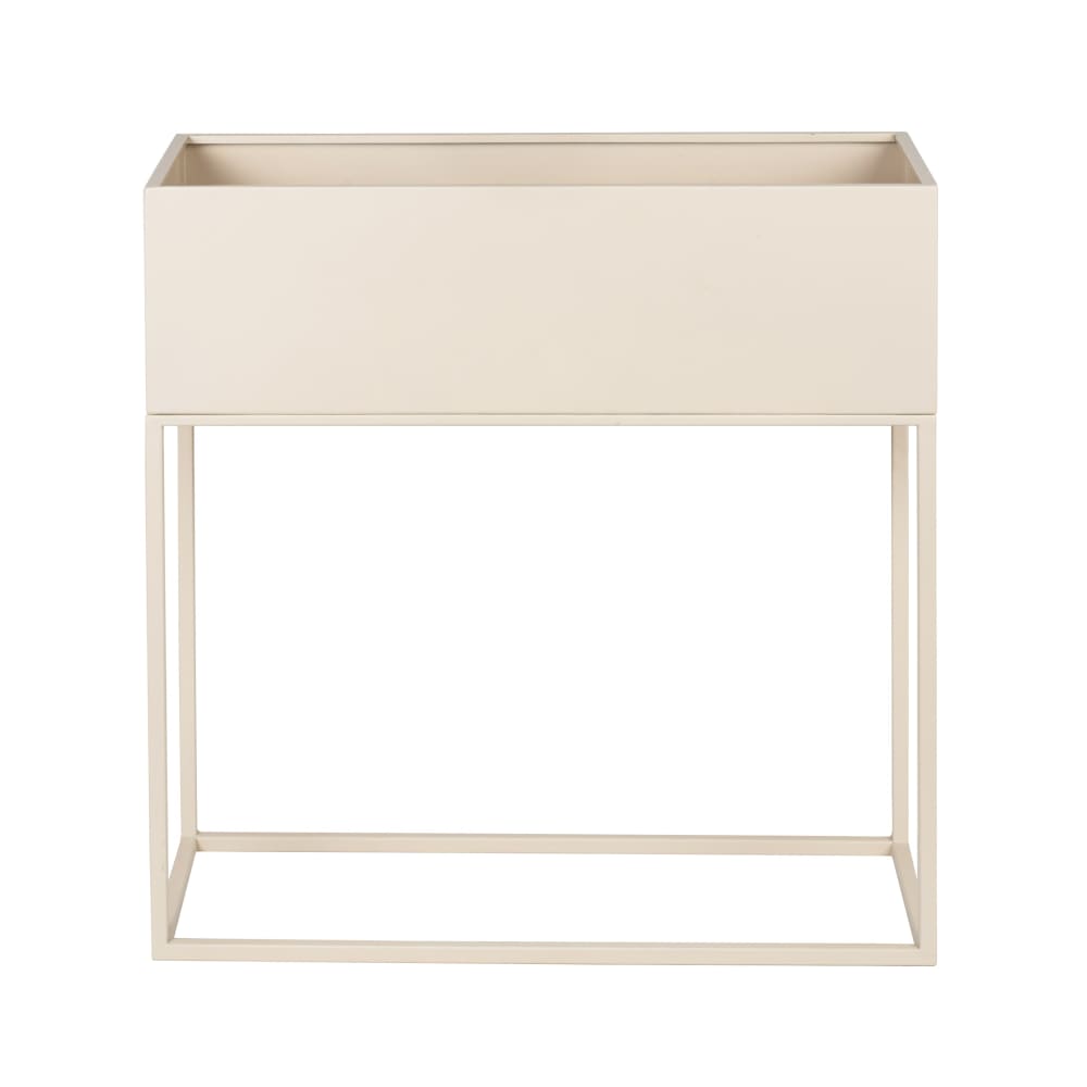 Jardinière en métal beige