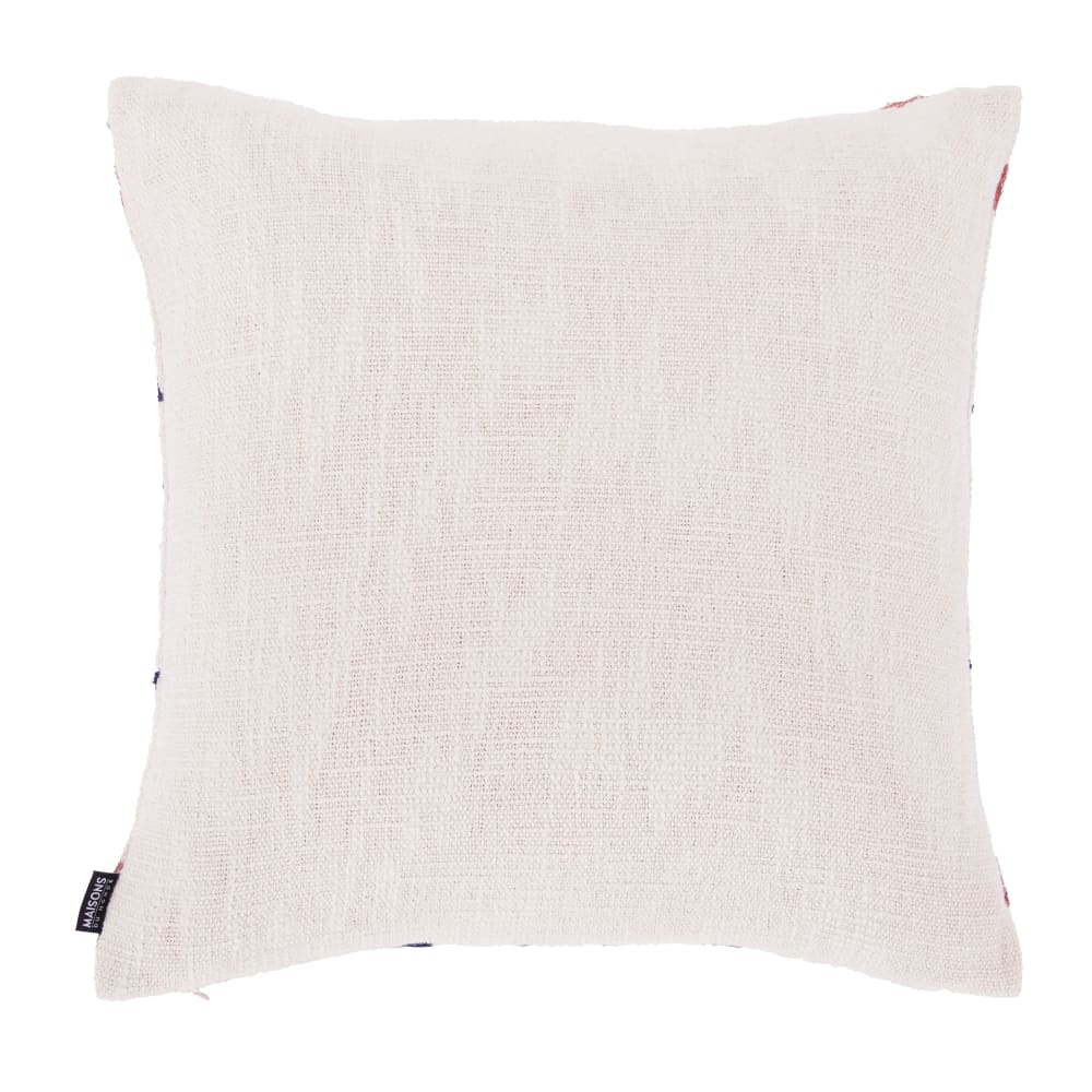 Kissen aus Baumwolle mit Boho-Stickerei, mehrfarbig 45x45cm -