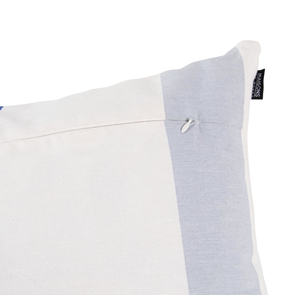Kissen aus Baumwolle, weiß und blau 50x90cm - Maisons Du Monde