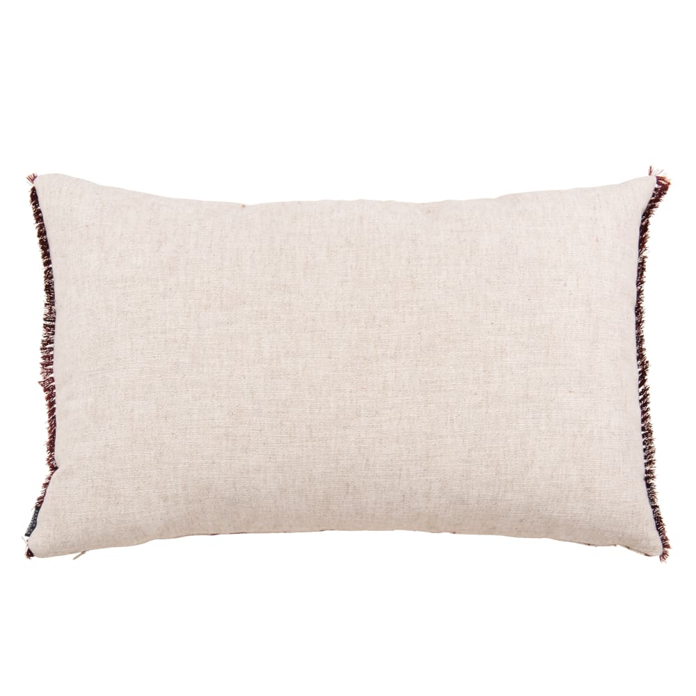 Kissen aus Leinen mit Blumenmuster, beige 60x40cm - Maisons Du