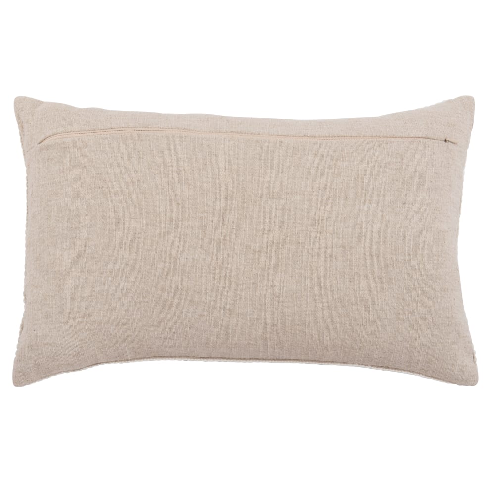 Kissenbezug, mit Borte weiß und beige, 50x30cm - Maisons Du Monde