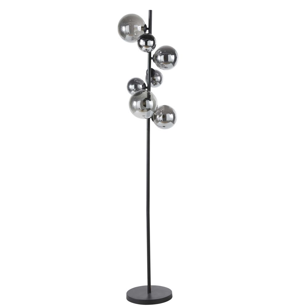 Lampadaire 7 globes en - noir
