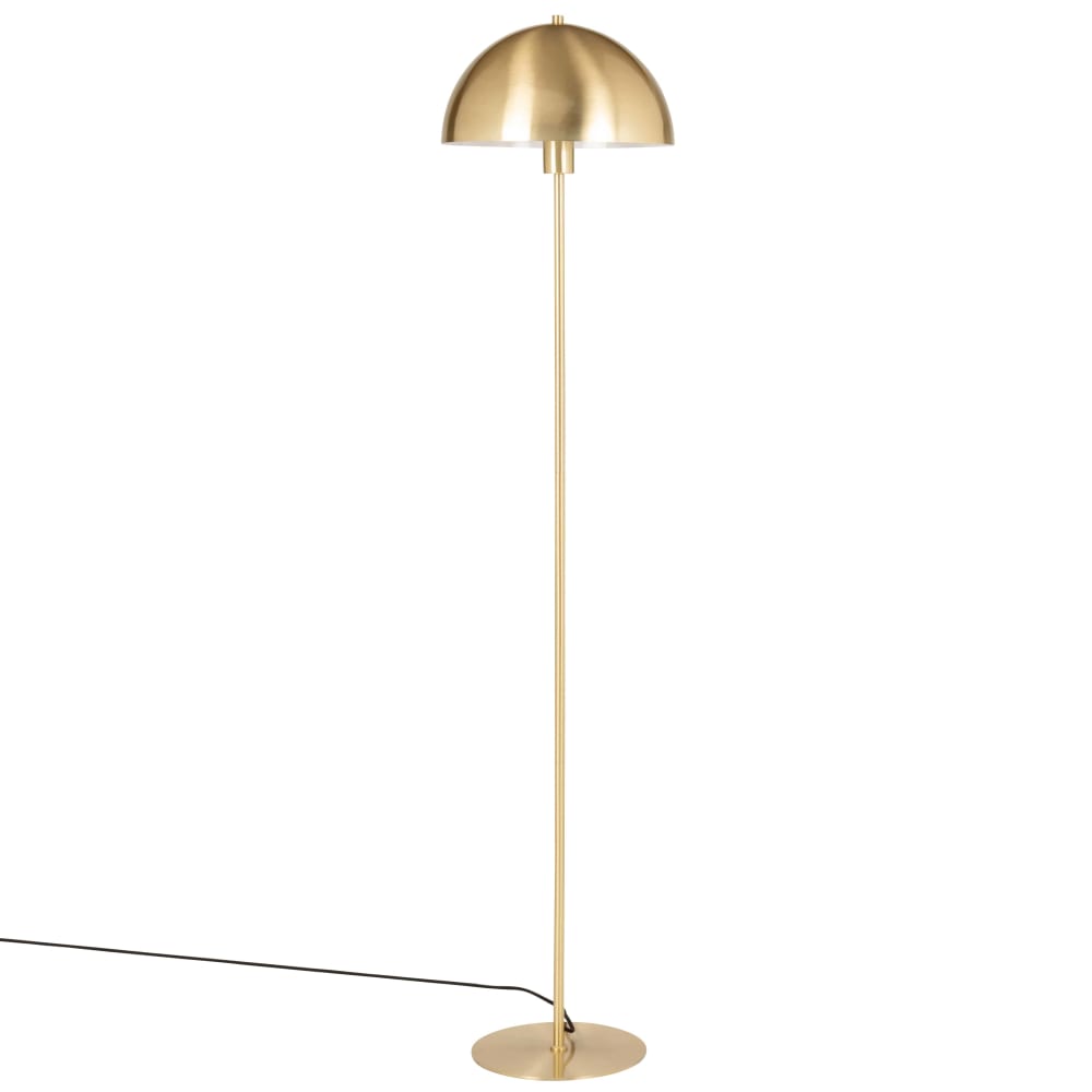Lampadaire champignon en métal doré H142