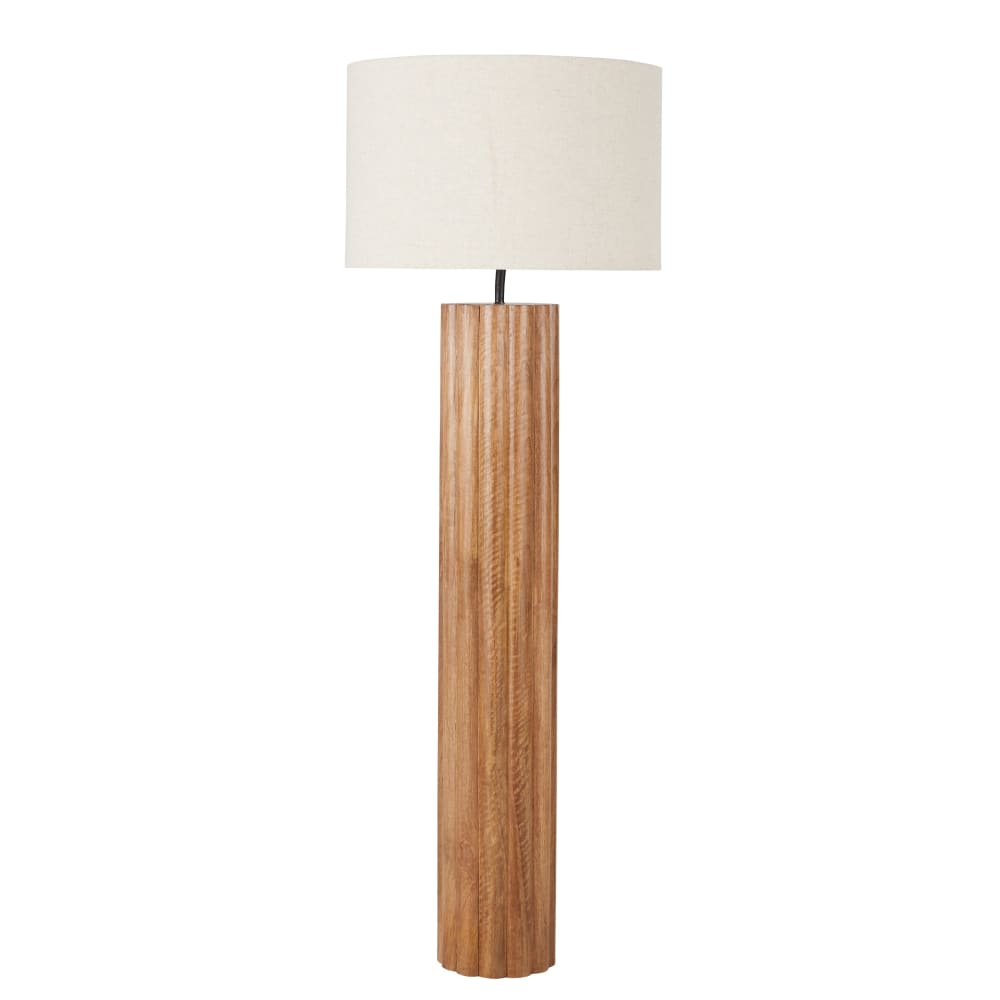Lampadaire en bois de
