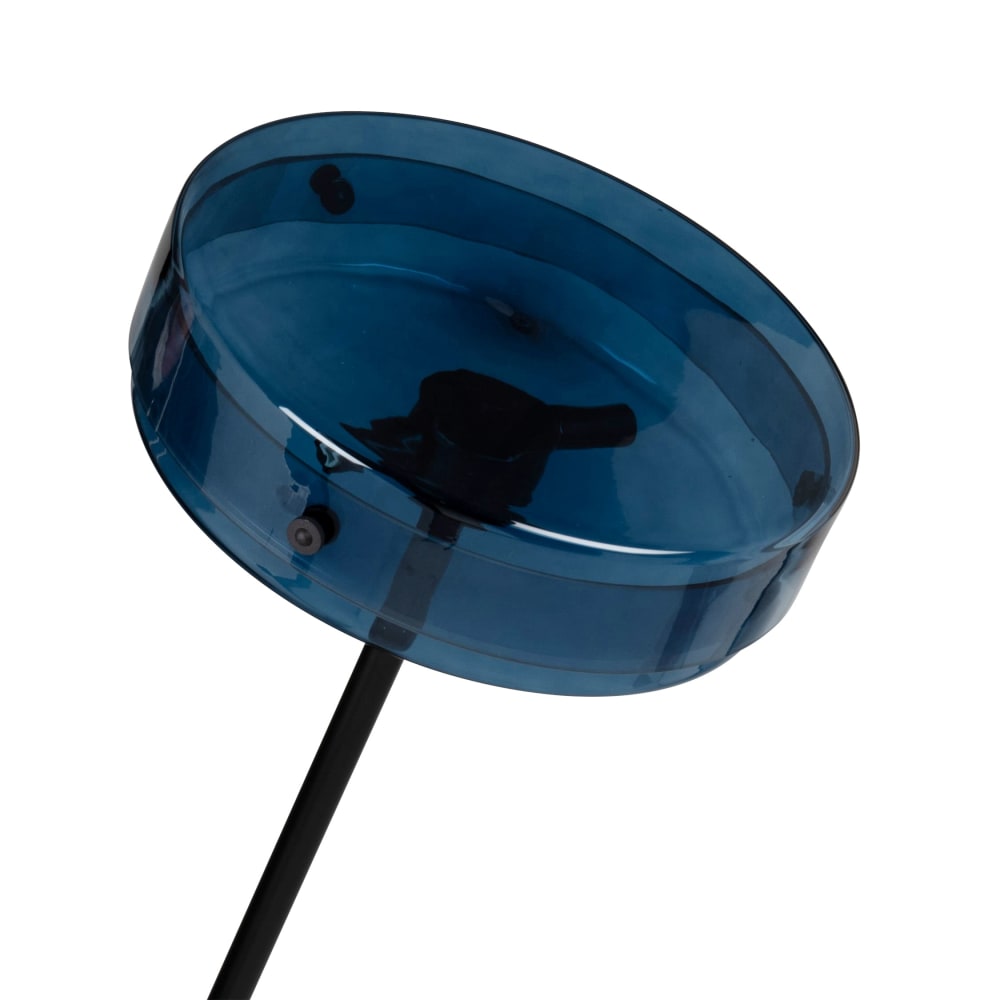 Lampadaire en métal bleu et bois de H157 - Maisons du Monde