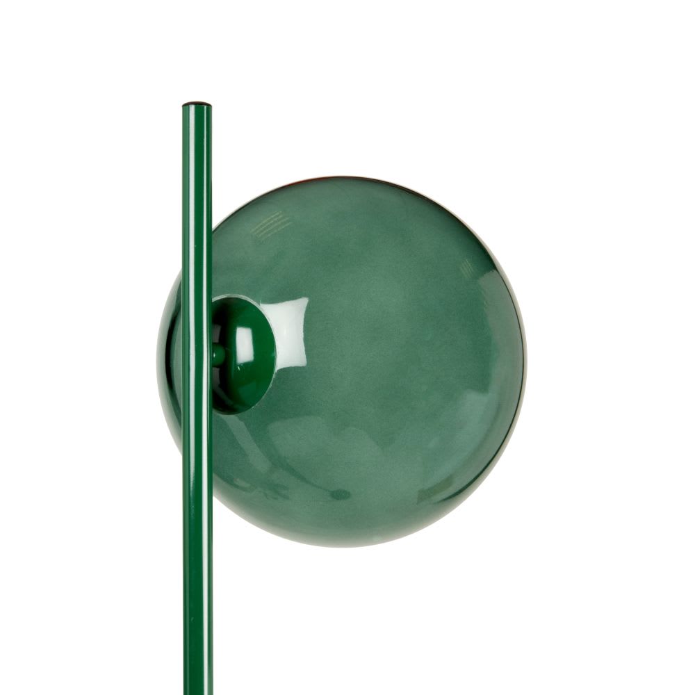 Lampadaire en métal et verre teinté vert H160 - Maisons du Monde