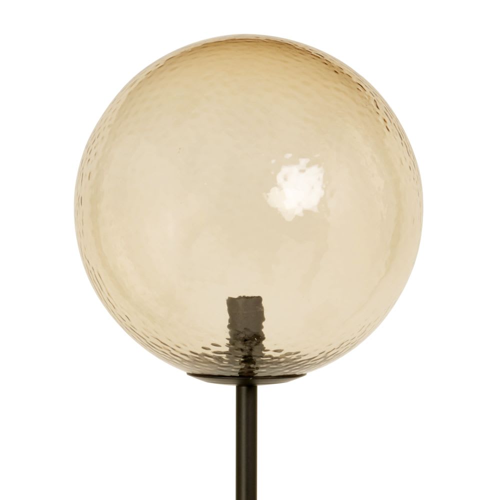 Lampadaire en métal noir et globe en verre H155 - Maisons du Monde