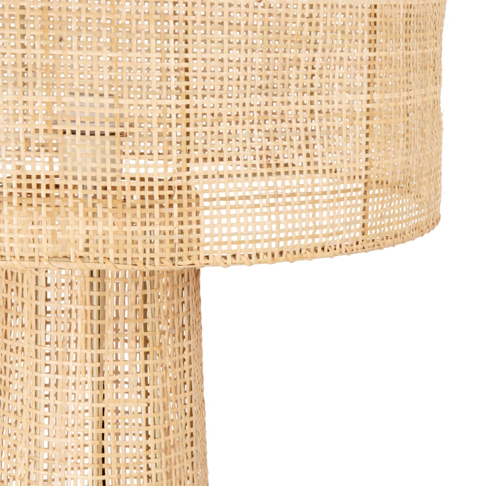Lampadaire en rotin tressé, H150 cm — vue 3