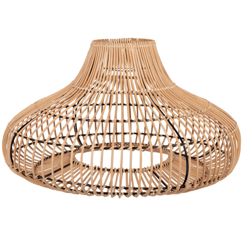 Lámpara de techo no electrificada de ratán calado 27 cm