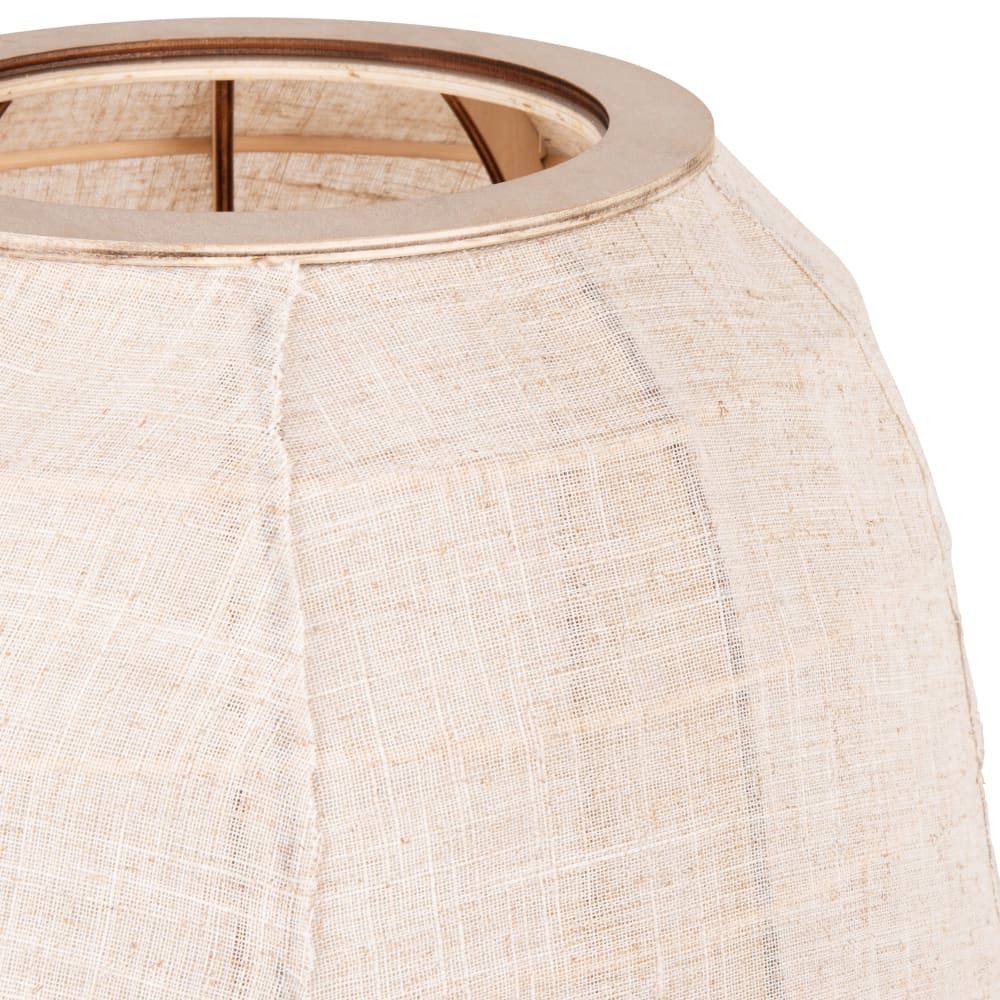 Lampe aus Stoff und Metall, beige und schwarz - Maisons Du Monde