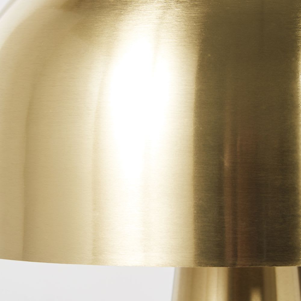 Lampe en acier coloris laiton, H46 cm — vue 3