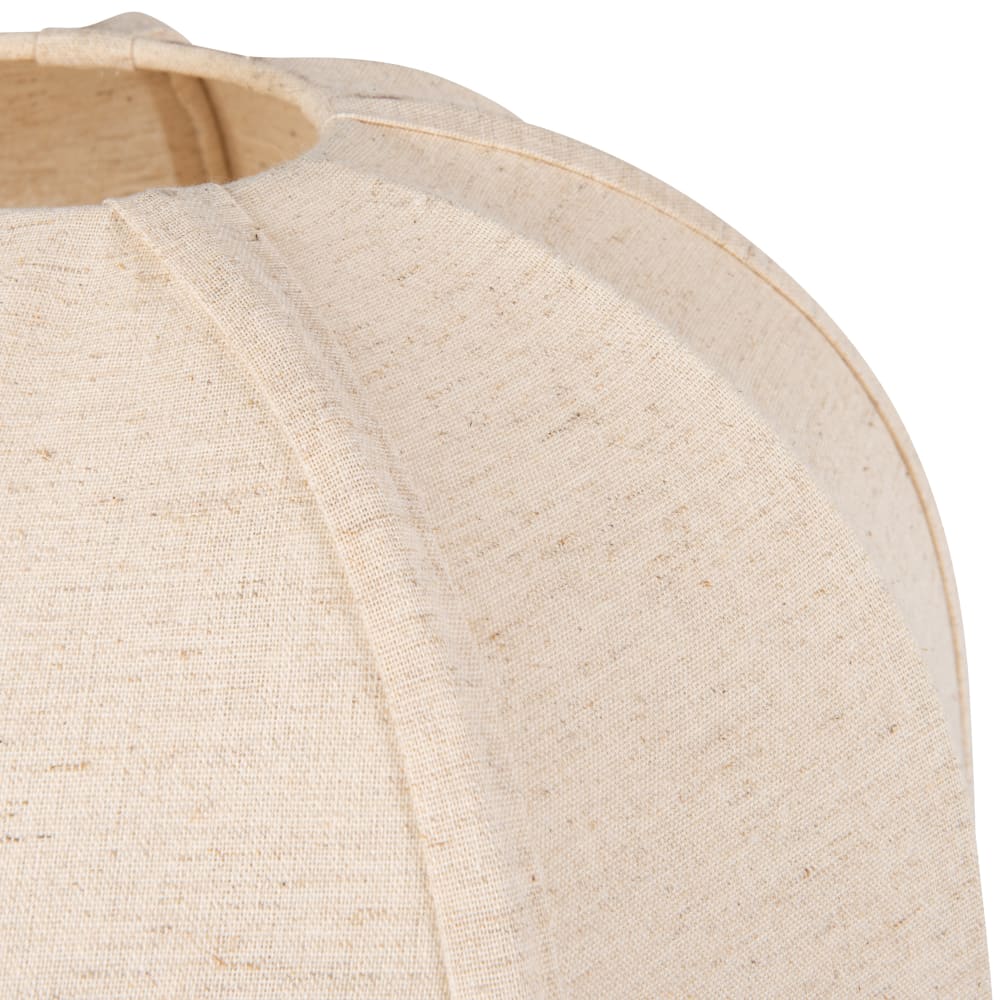 Lampe en acier marron et abat-jour blanc cassé, H39 cm - Maisons du Monde