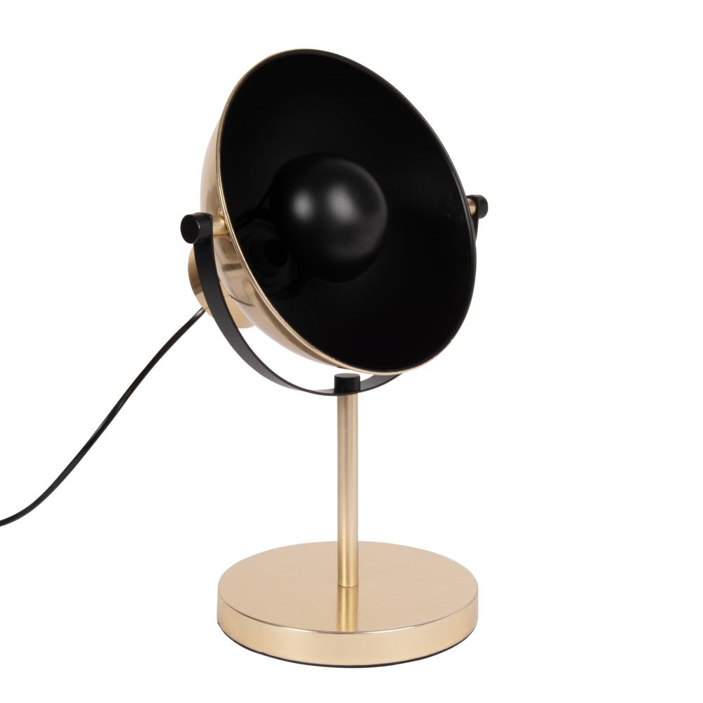 Lampe projecteur en métal noir et doré - Maisons du Monde