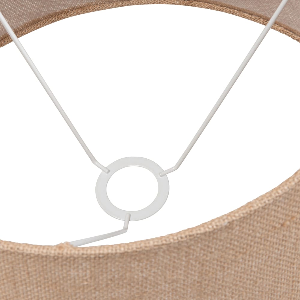Lampenschirm recyceltem, beigem Polyester, D45cm - Maisons Du