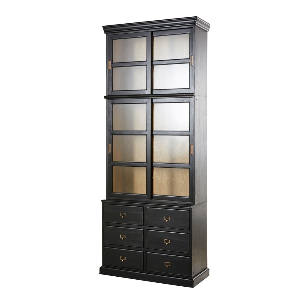 Libreria a 6 cassetti nera - Maisons du Monde