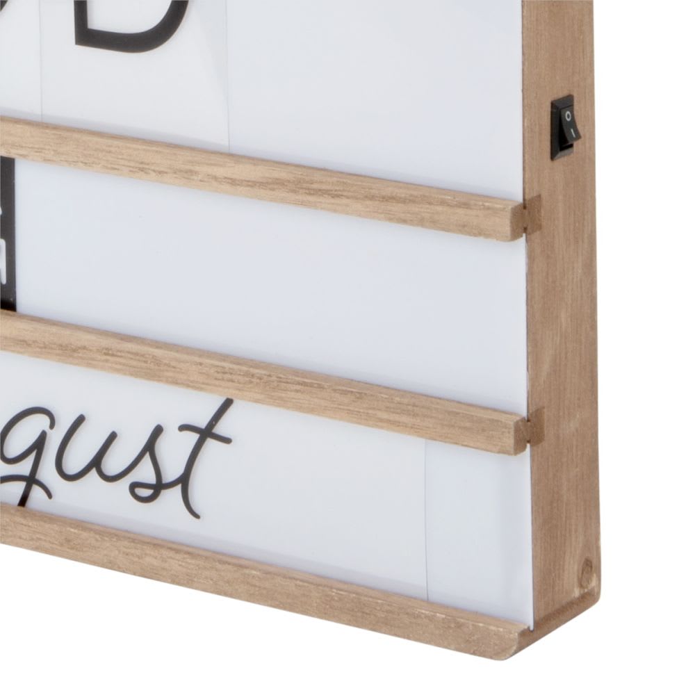 Lightbox boîte lumineuse calendrier à messages - Maisons du Monde