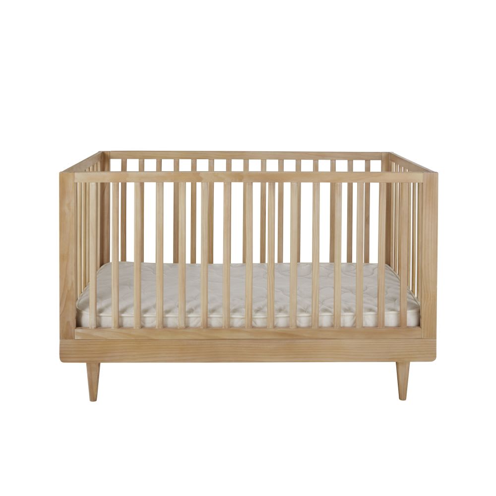 Lit bébé évolutif en pin 70x140 cm L145