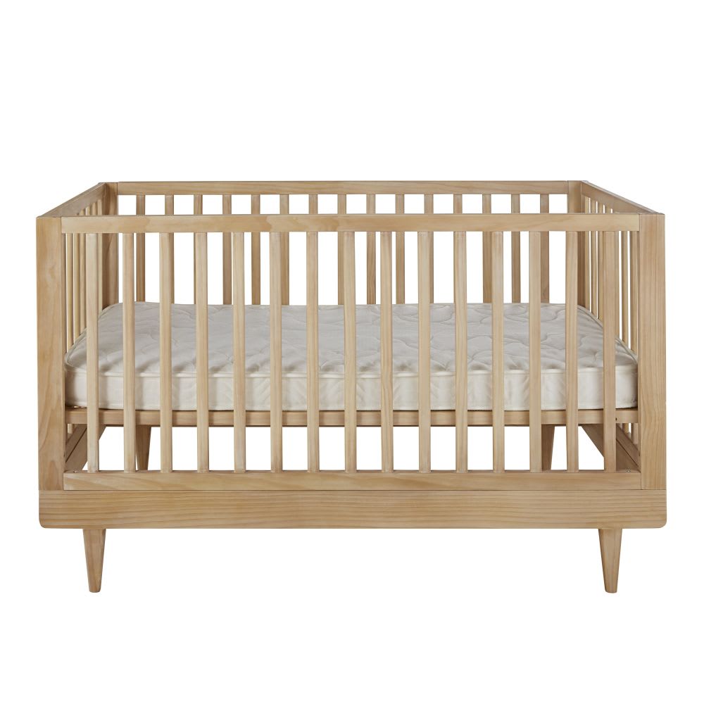 Lit bébé évolutif en pin 70x140 cm L145