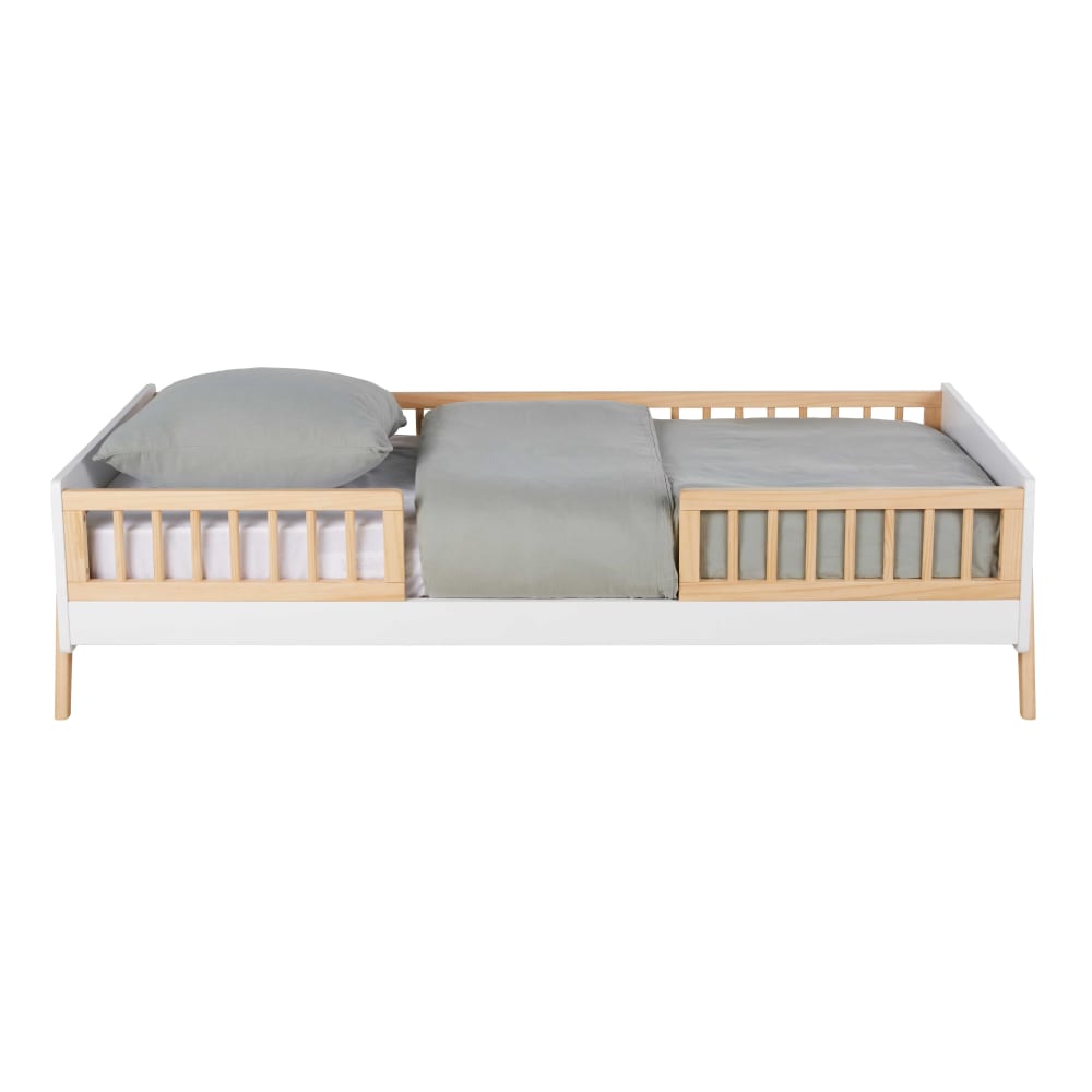 Lit évolutif à barreaux bicolore 90x190 - Maisons du Monde