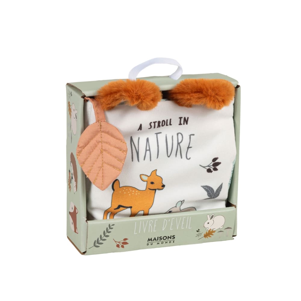 Livro de atividades com estampado de animais da floresta