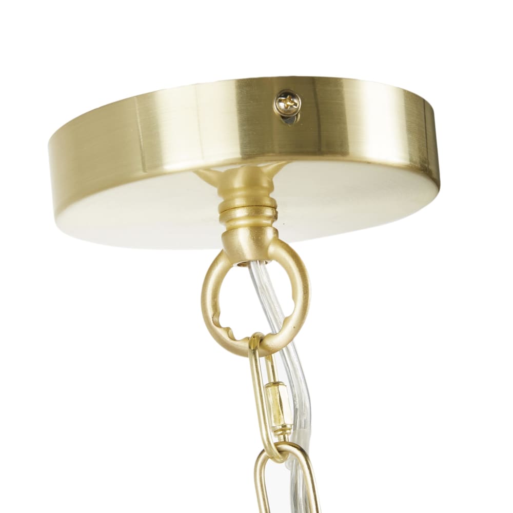 Lustre en métal doré et pampilles - Maisons du Monde