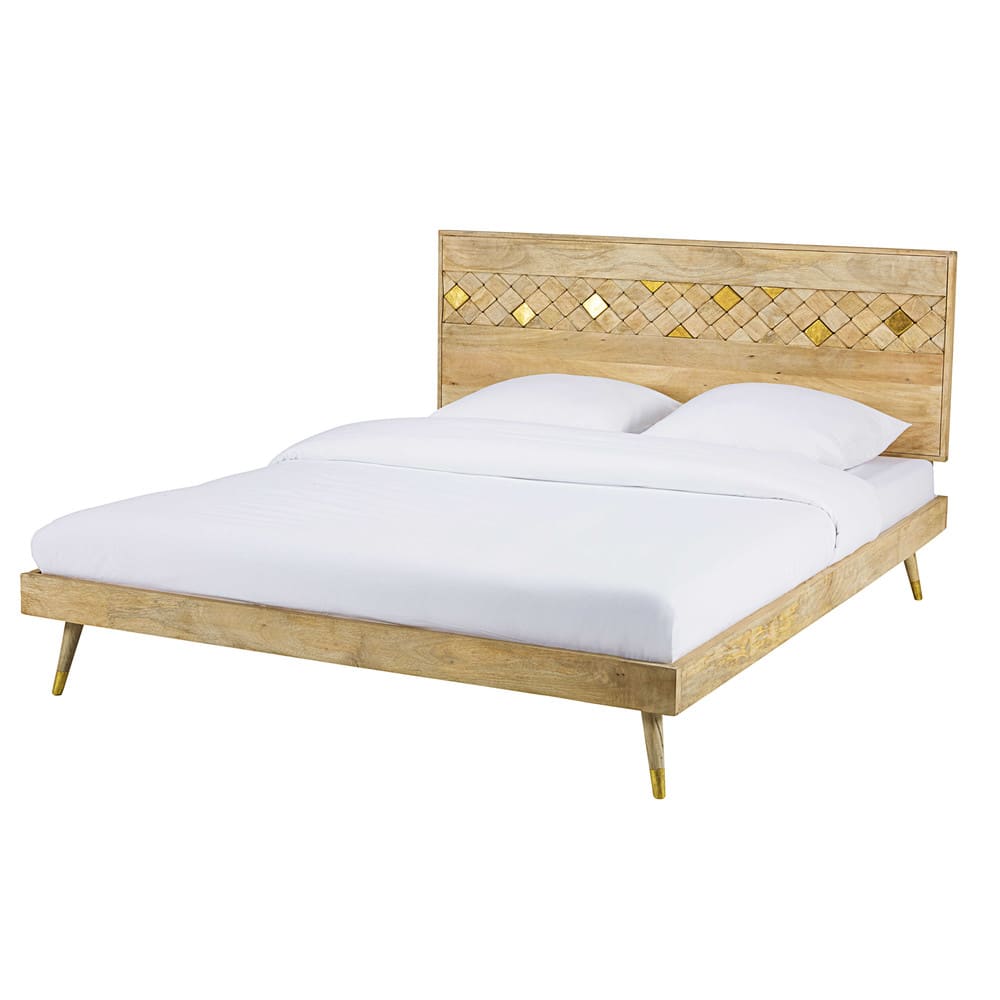 Mangoholzbett 160x200 - Maisons Du Monde