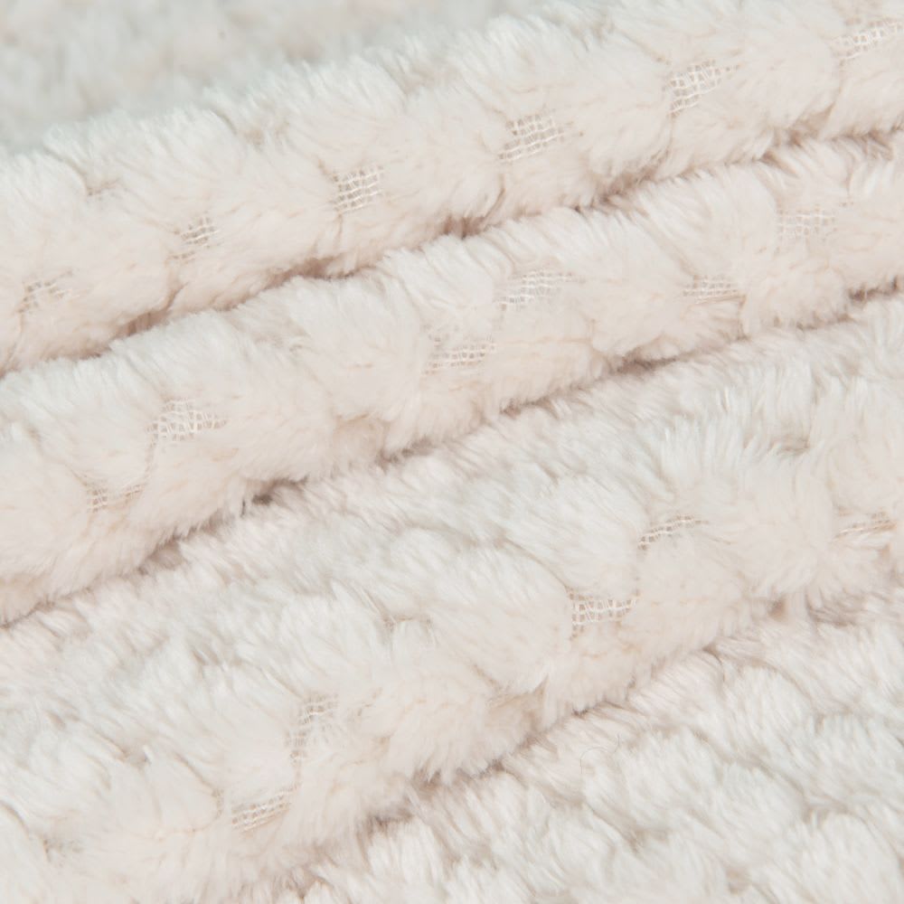 Manta de  texturizada creme 150x230 - Maisons Du Monde