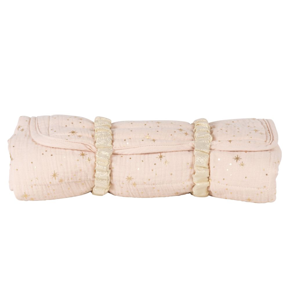 Matelas à langer bébé de voyage imprimé beige