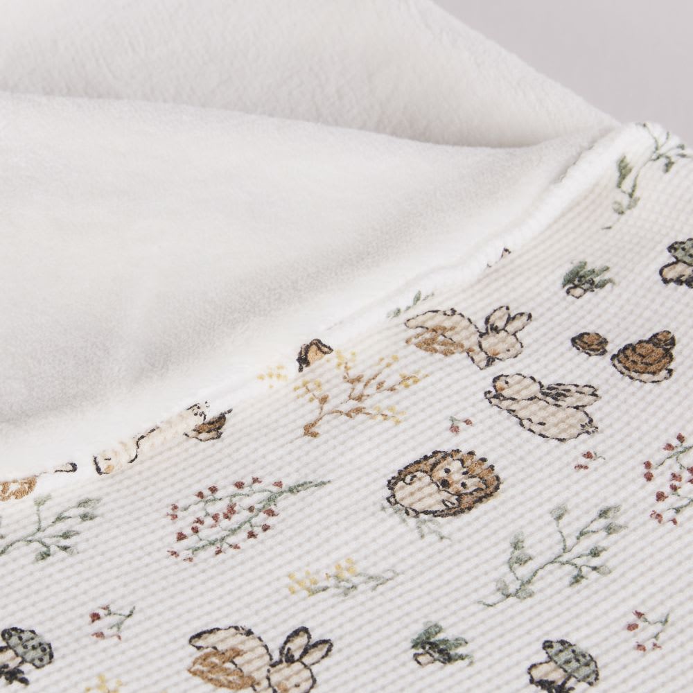 Meerkleurige plaid voor baby van biologisch katoengaas, met