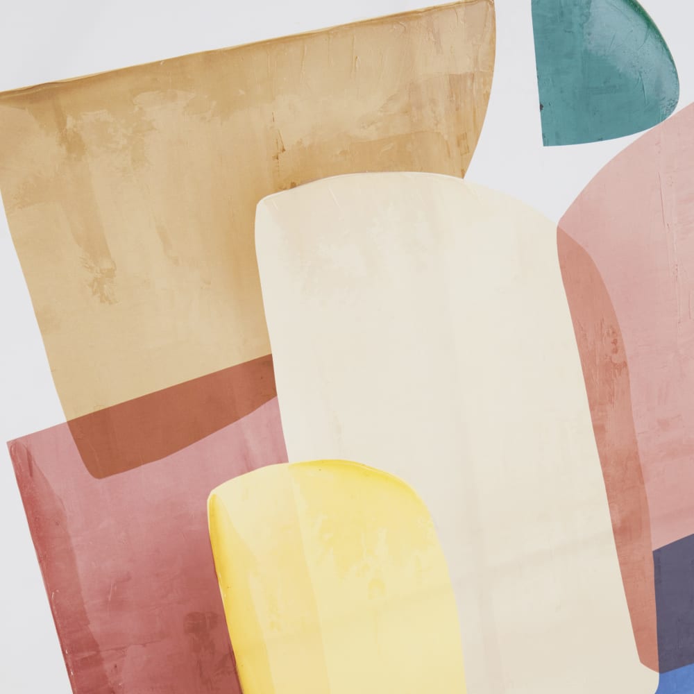 Mehrfarbiger abstrakter Leinwanddruck, 90 x 120 cm - Maisons Du