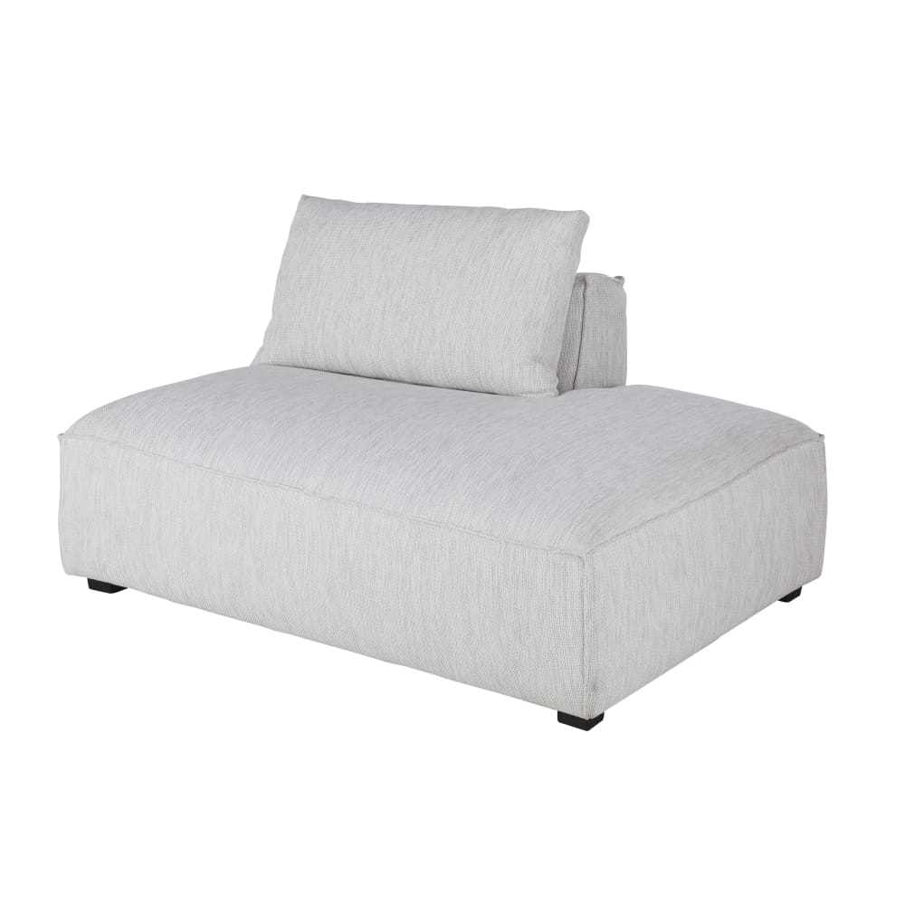 Méridienne droite pour canapé modulable gris clair chiné - Maisons du Monde