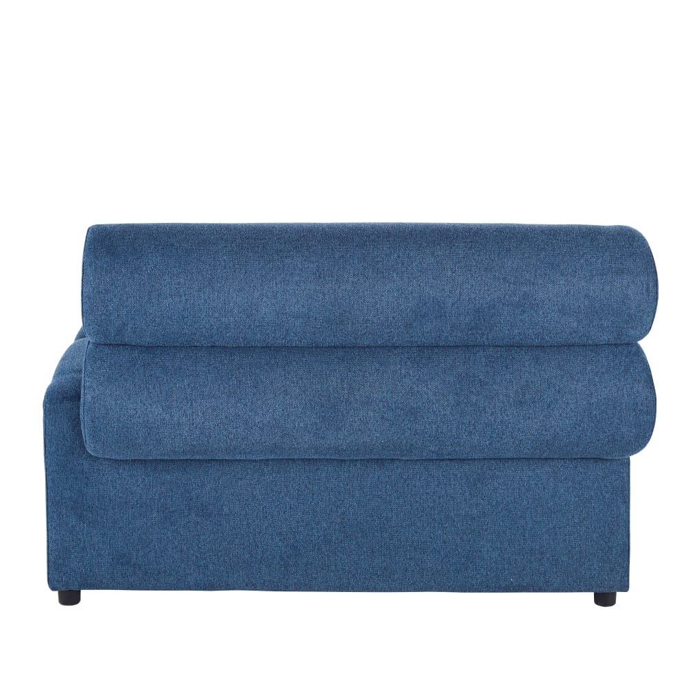 Méridienne pour canapé modulable professionnelle en tissu recyclé bleu — vue 4