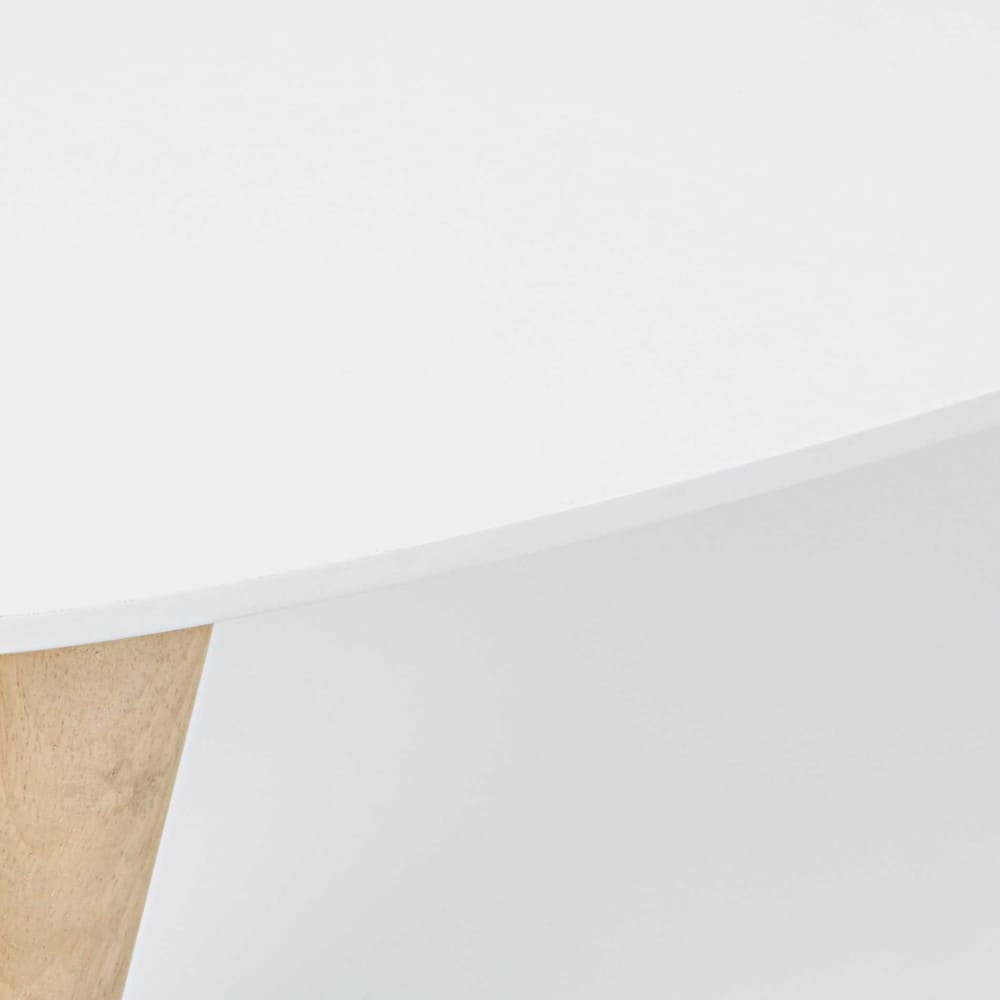 Mesa de centro escandinava branca, 82 cm - Maisons Du Monde