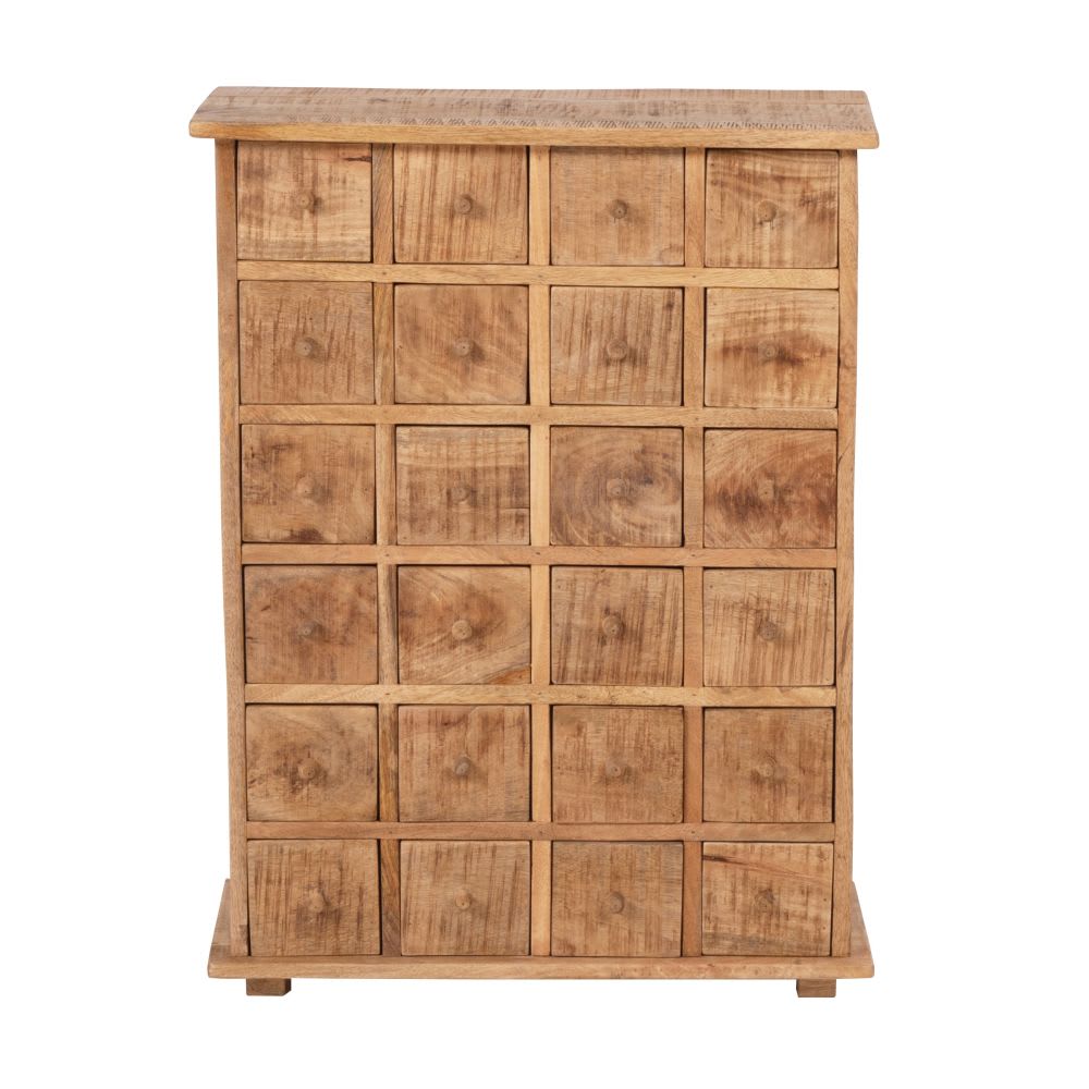 Meuble+de+rangement+multi-tiroirs+en+bois+de+manguier