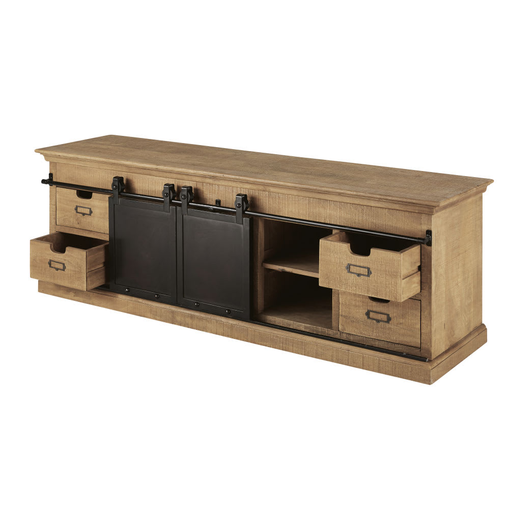Meuble TV 2 portes coulissantes L170 — vue 4