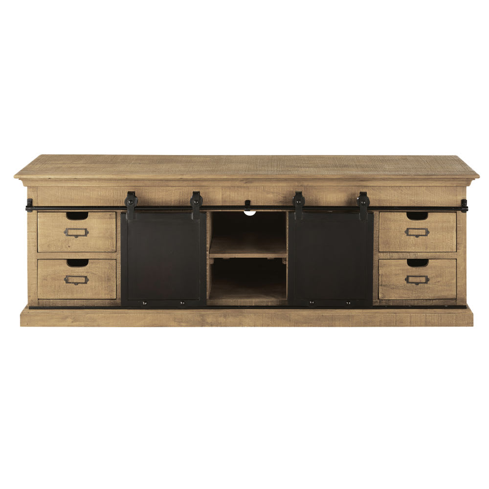 Meuble TV en bois de manguier, L170 cm — vue 3