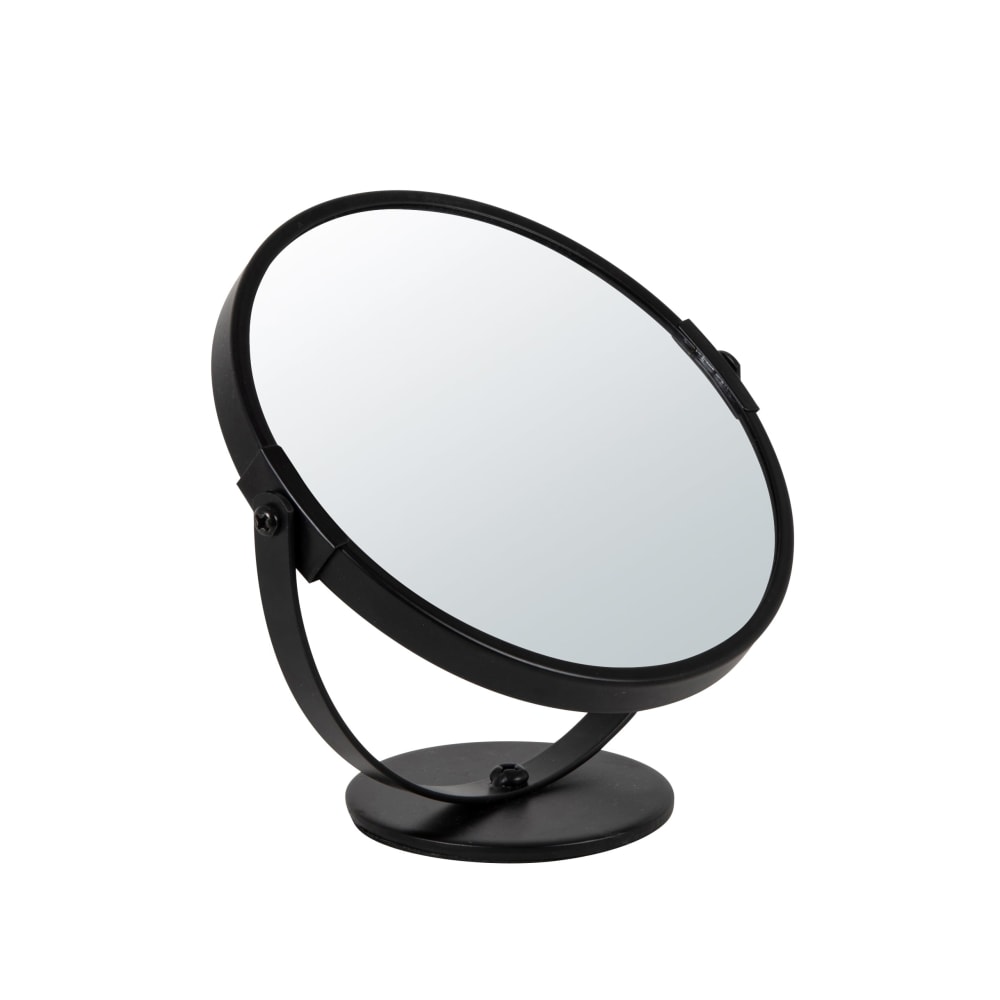 Miroir à poser grossissant en métal noir D17